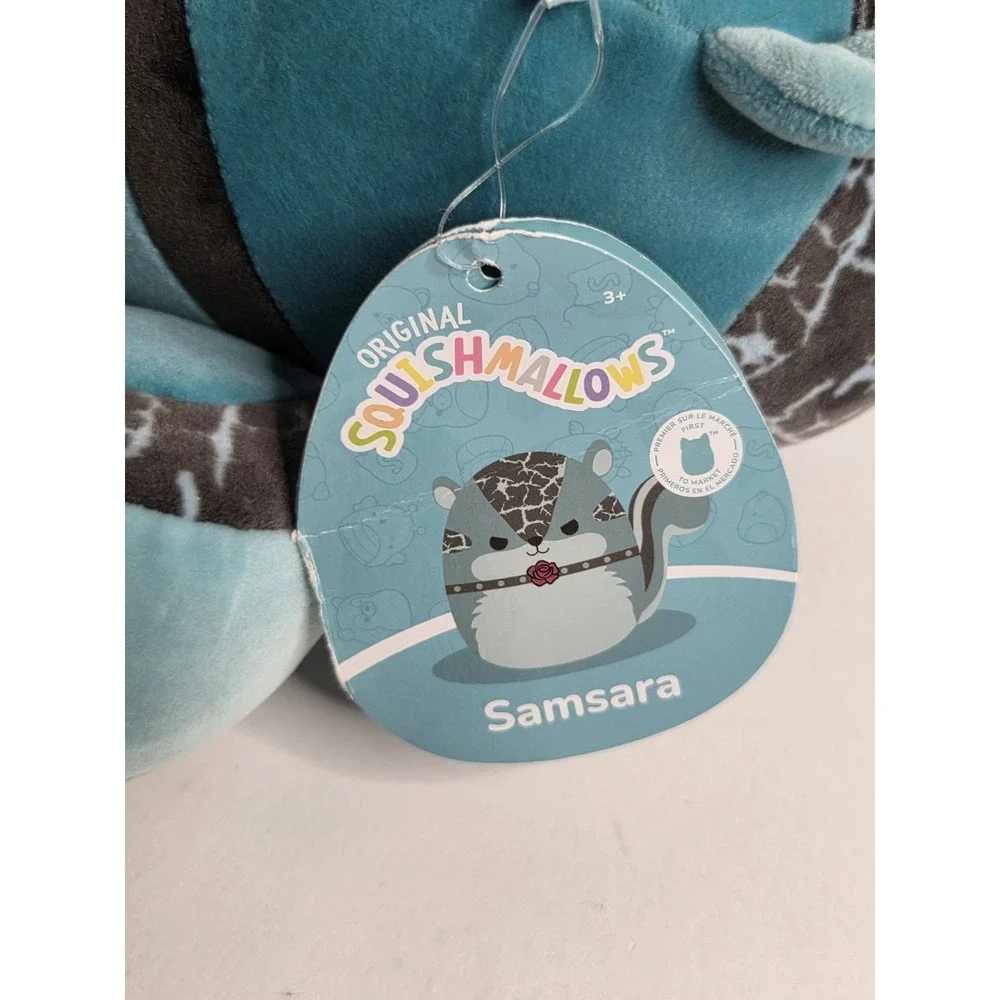 SQUISHMALLOW Goth Samsara the Chipmunk 7.5 Inch Plush NWT SEE DESCRIPTION